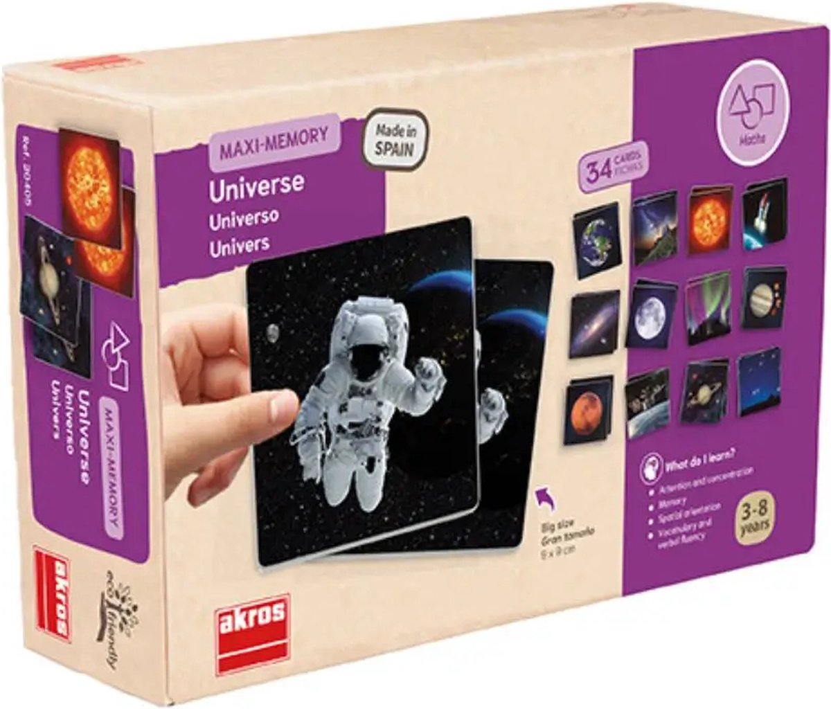 Memory - heelal - de ruimte - geheugentraining