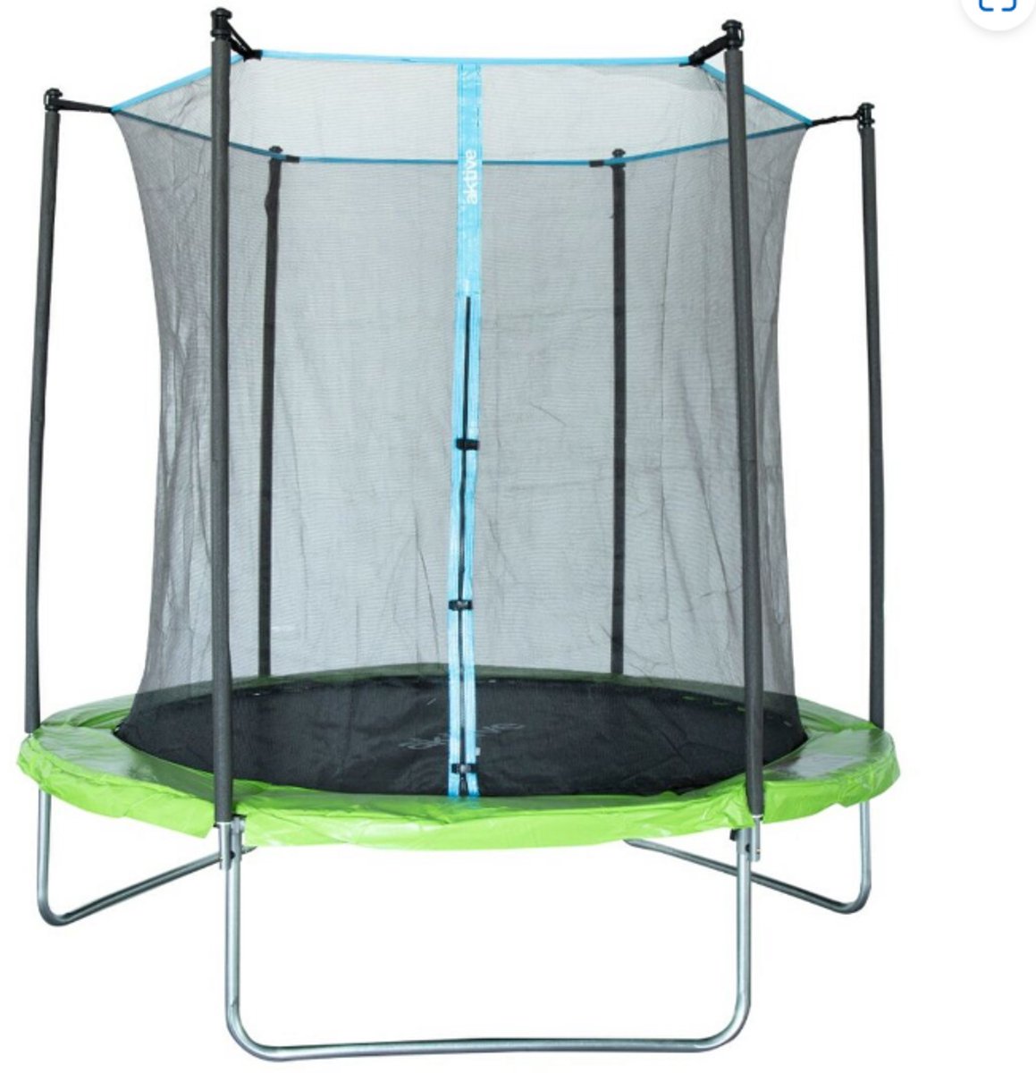 Aktive kindertrampoline met veiligheidsnet