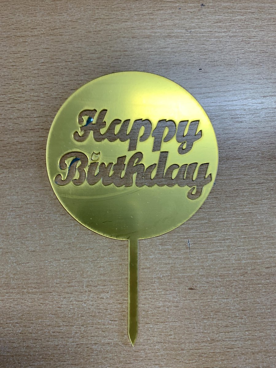 caketopper -cake topper -taart topper -happy birthday topper -goude taarttopper -goude taart topper - verjaardag topper-- Verjaardag Cake Topper Bling Sparkle- Decoratie Teken Gelukkige Verjaardag- Cake Topper Meisje Verjaardag Dessert Decor