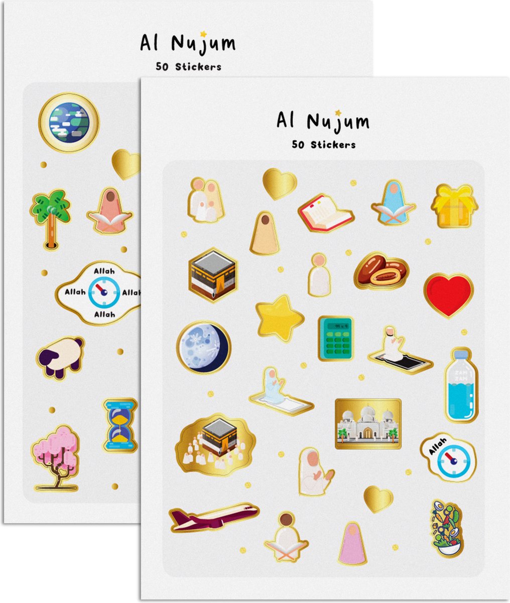 Al Nujum Premium 50 Stickers in islamitische thema
