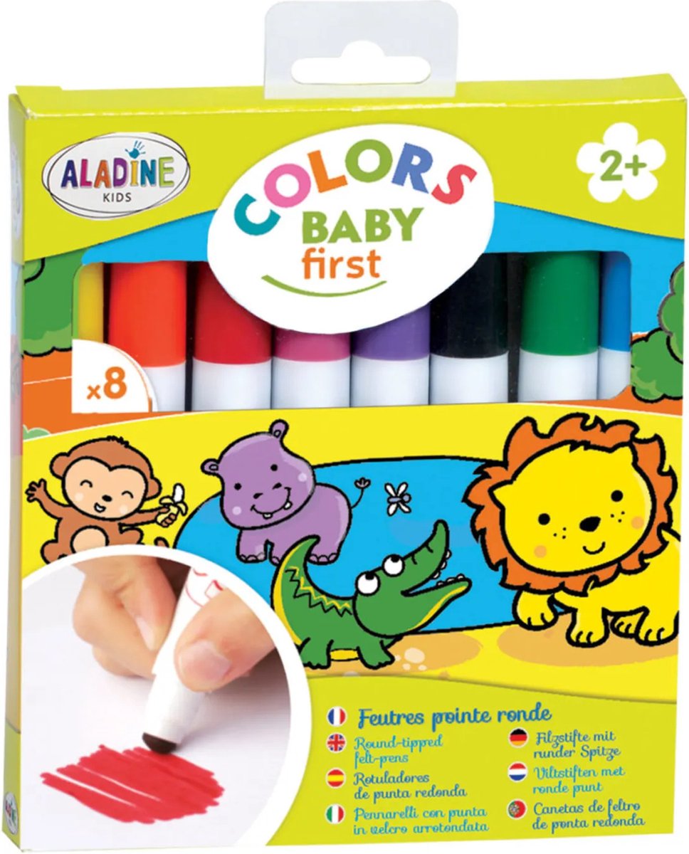 Aladine Kids Viltstiften Set 8 stuks