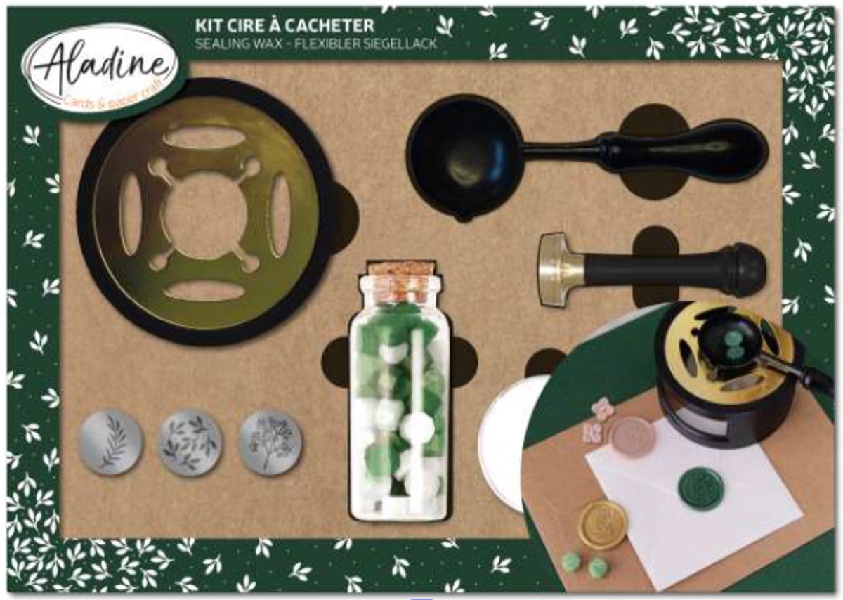 Aladine Zegel Wax Set Natuur