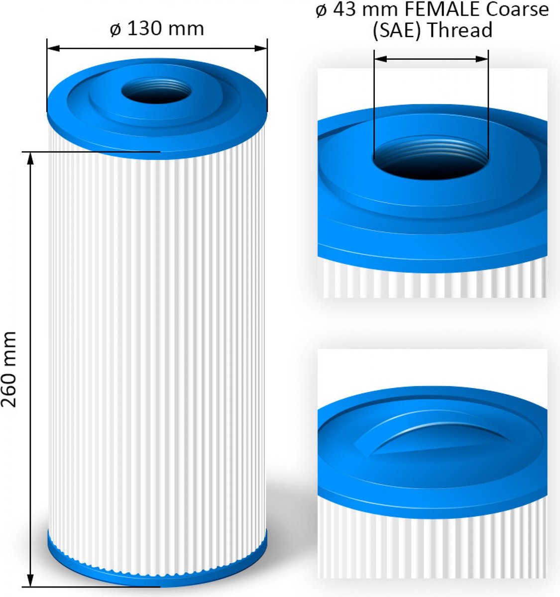 Spa Waterfilter voor Pleatco PPM50SC-F2M