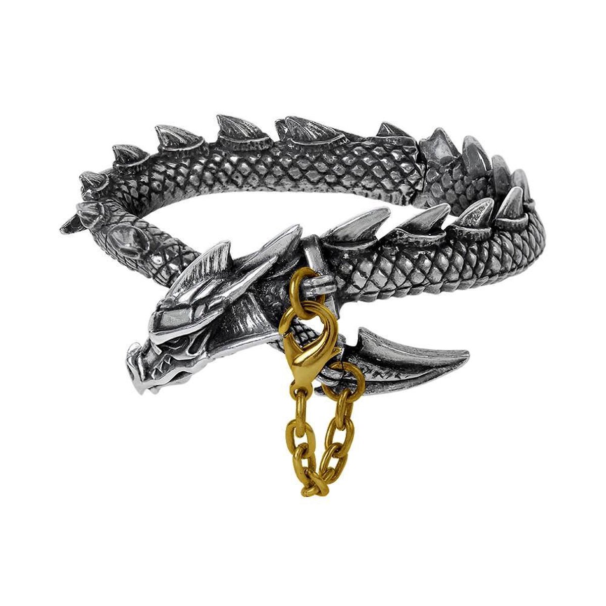 Alchemy Gothic Armband DRAGONS LURE Zilverkleurig