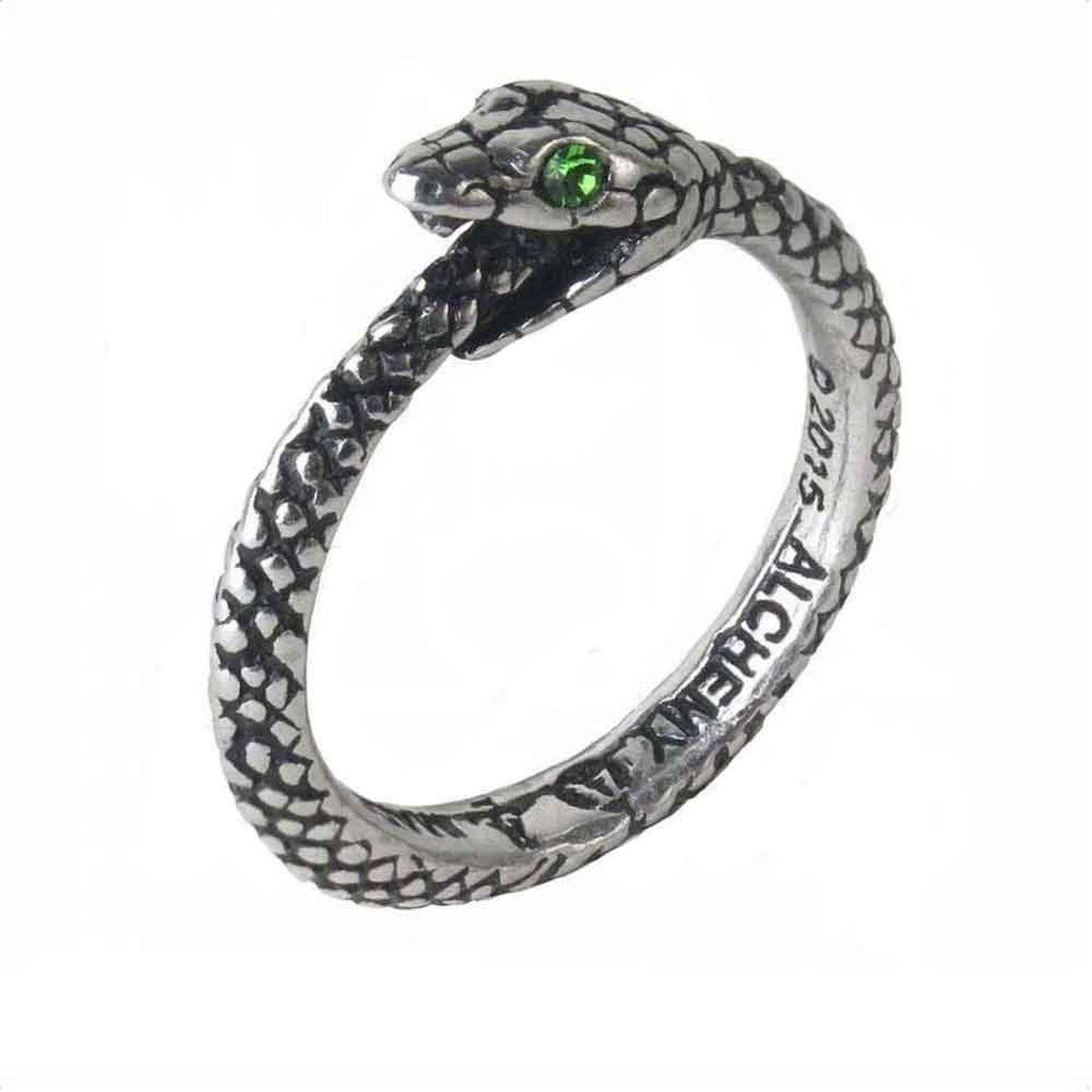 Alchemy Gothic Ring THE SOPHIA SERPENT Zilverkleurig