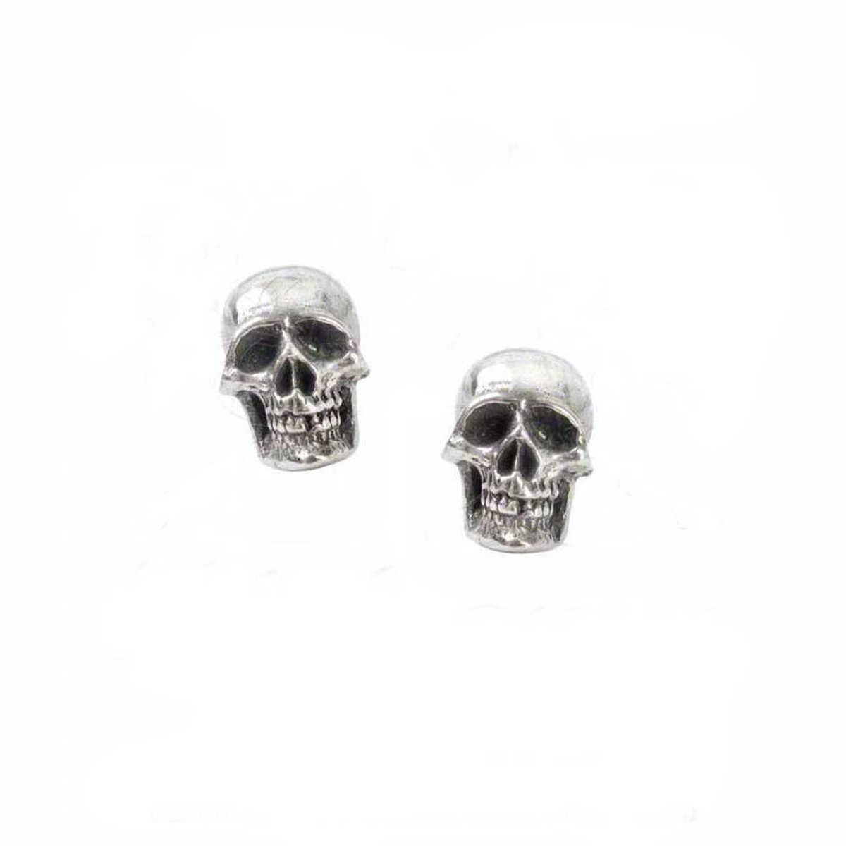 Alchemy Gothic Stud oorbellen MORTUARIUM Zilverkleurig