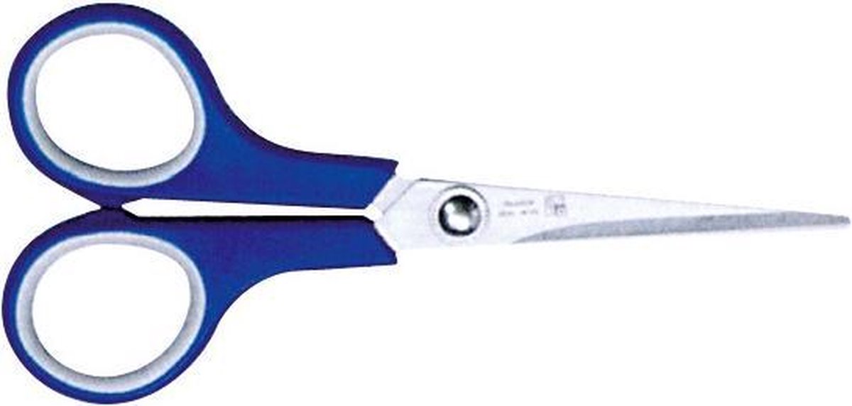 Schaar Alco 14cm roestvrij blauw met softgrip
