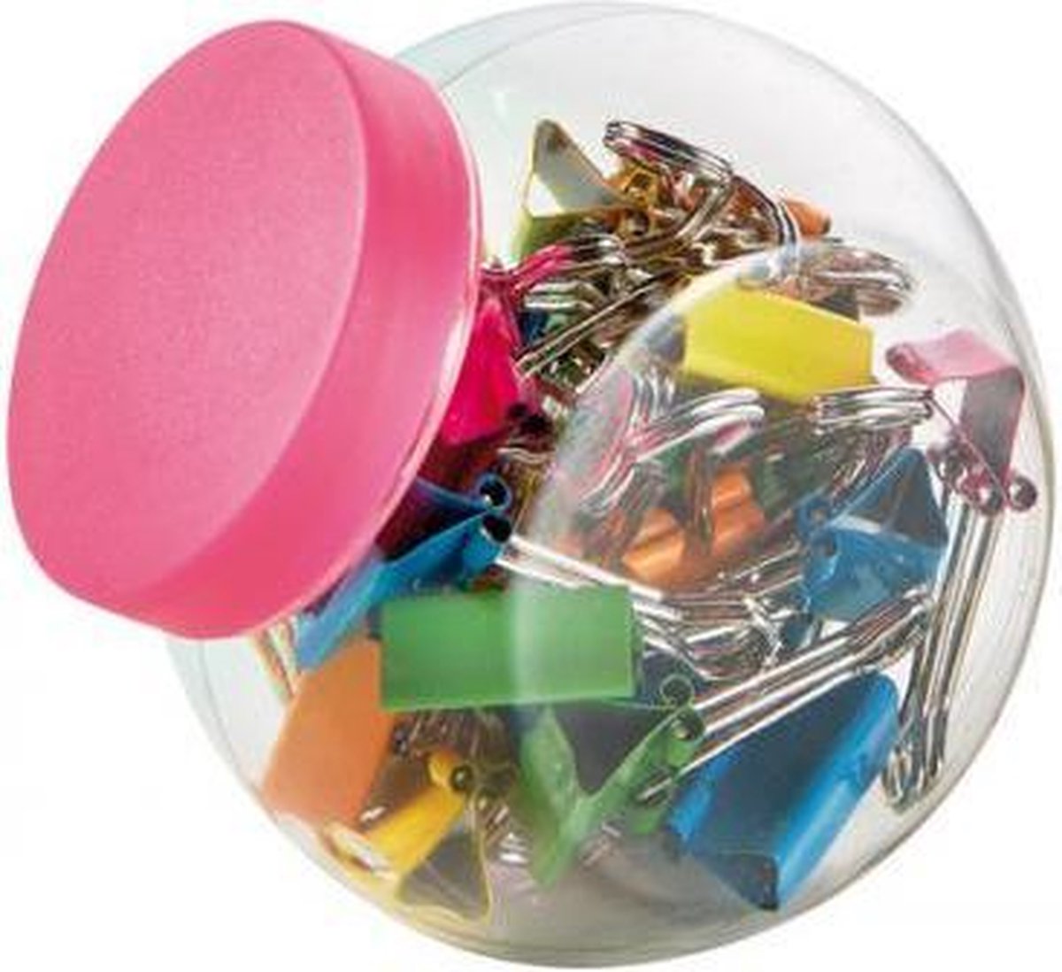 papierklem Alco 19mm schroefdop NEON-kleur box 25st