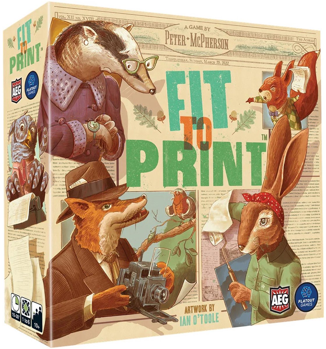 Fit To Print - Bordspel - Puzzelspel - Engelstalig