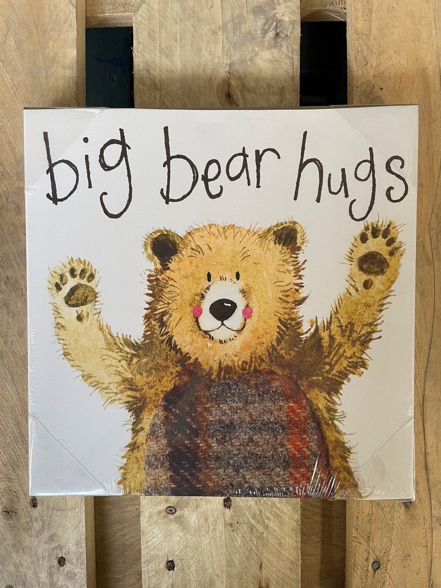 Alex Clark Canvas Bear Hugs Medium - Canvas doek Beren