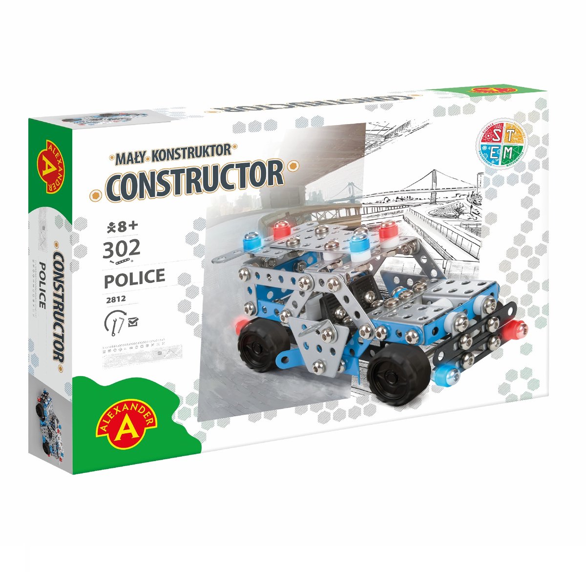 Alexander Toys - Constructor - Politieauto- 348st