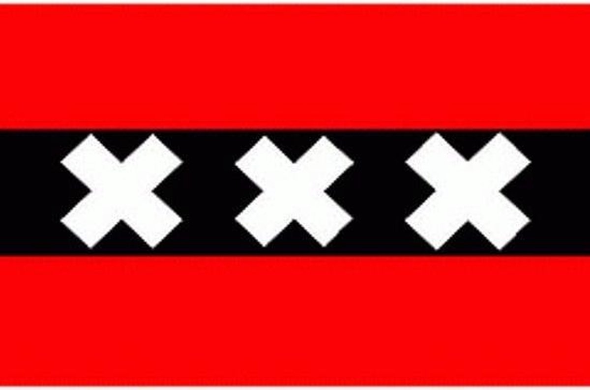 Decoratievlag Amsterdam 90 x 150 cm