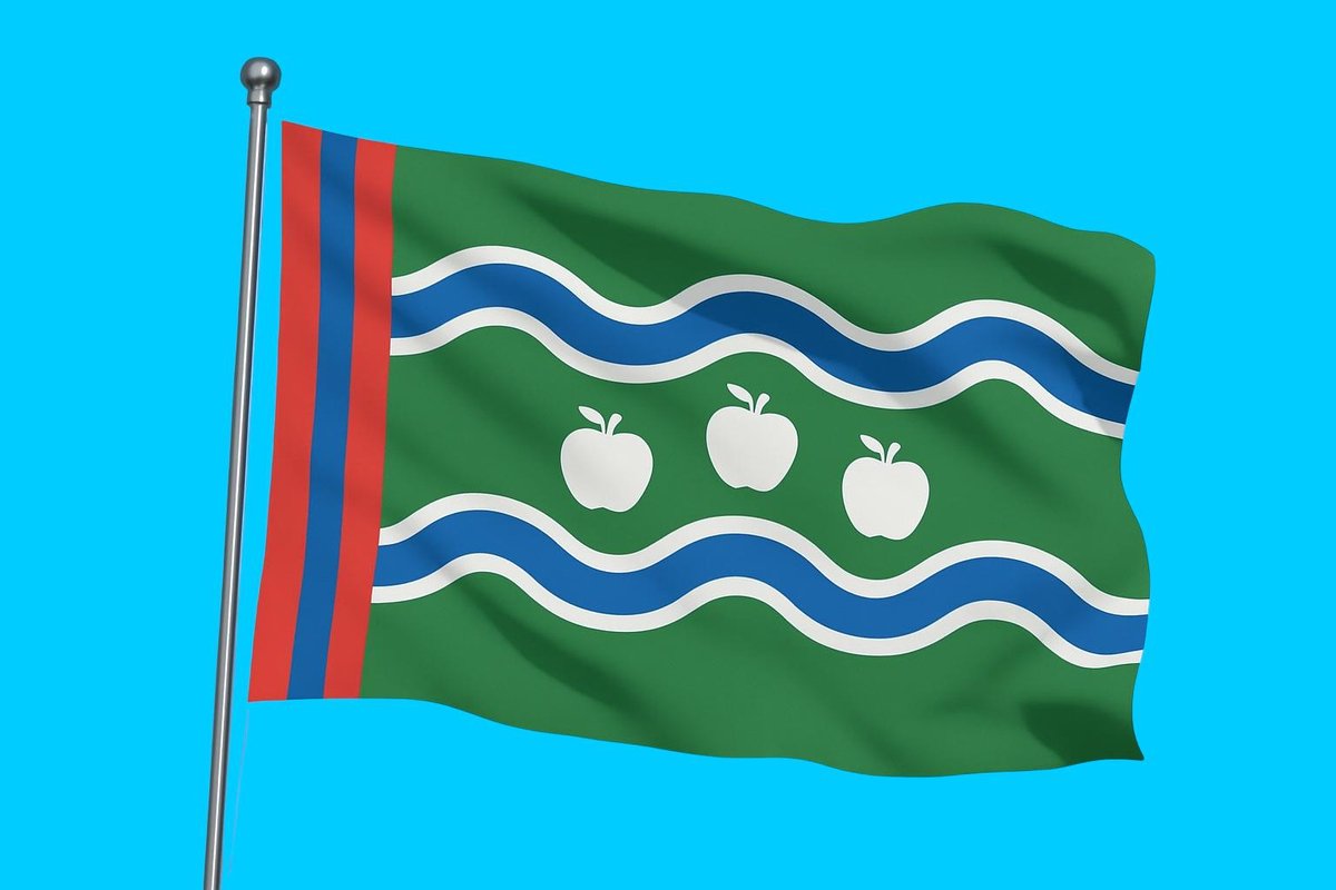 Vlag streek Betuwe 020x030 cm