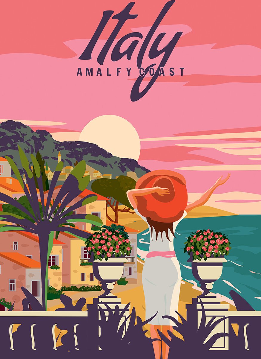 Alipson Puzzle Italien - Amalfiküste - 1000 Teile.