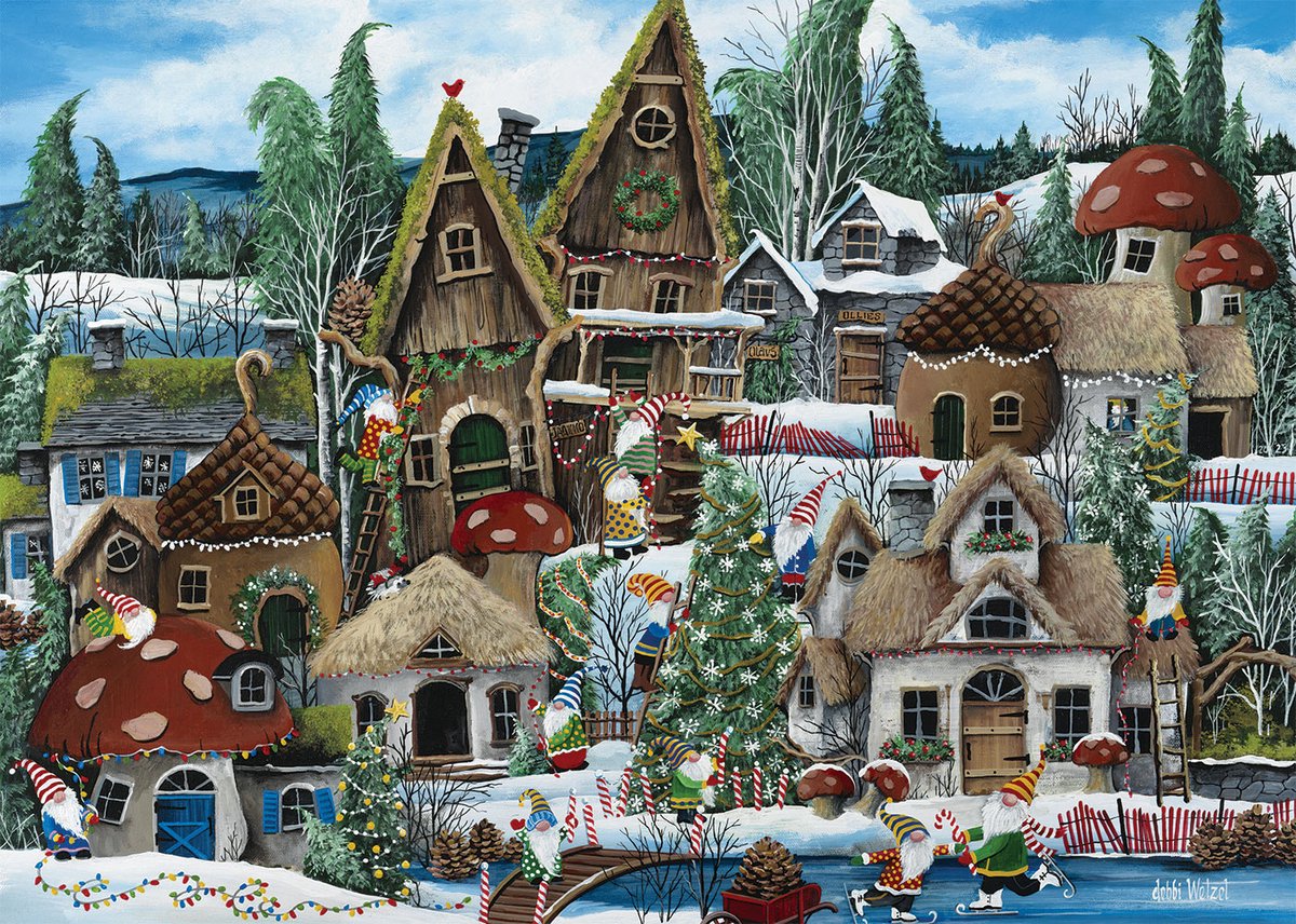 Alipson Puzzle kerst kabouter puzzel - 1000 stukjes.