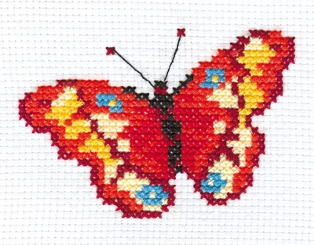 Alisa Borduurpakket Rode Vlinder