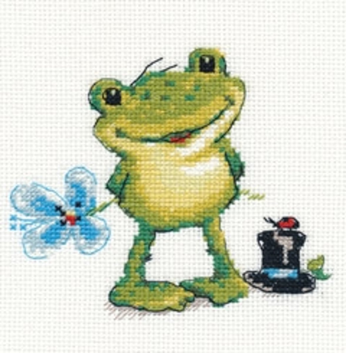 Borduurpakket Kikker - Kwa-a - Alisa