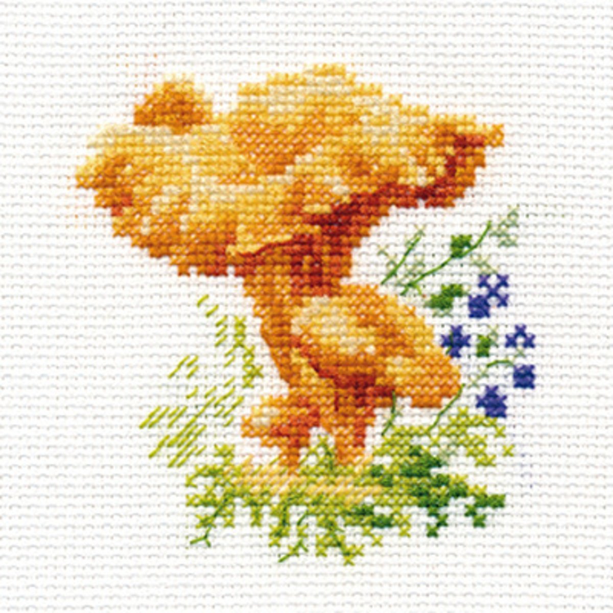 Borduurpakket Paddestoel Chanterelles - Alisa