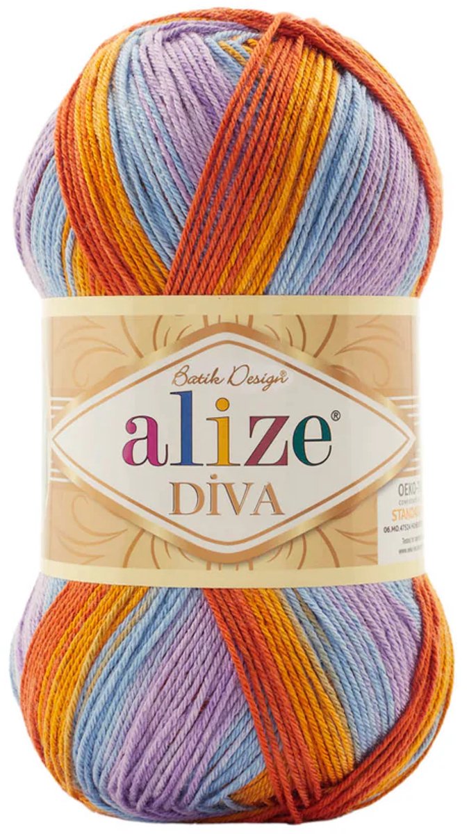 Alize Diva Batik 7794 Pakket 5 bollen