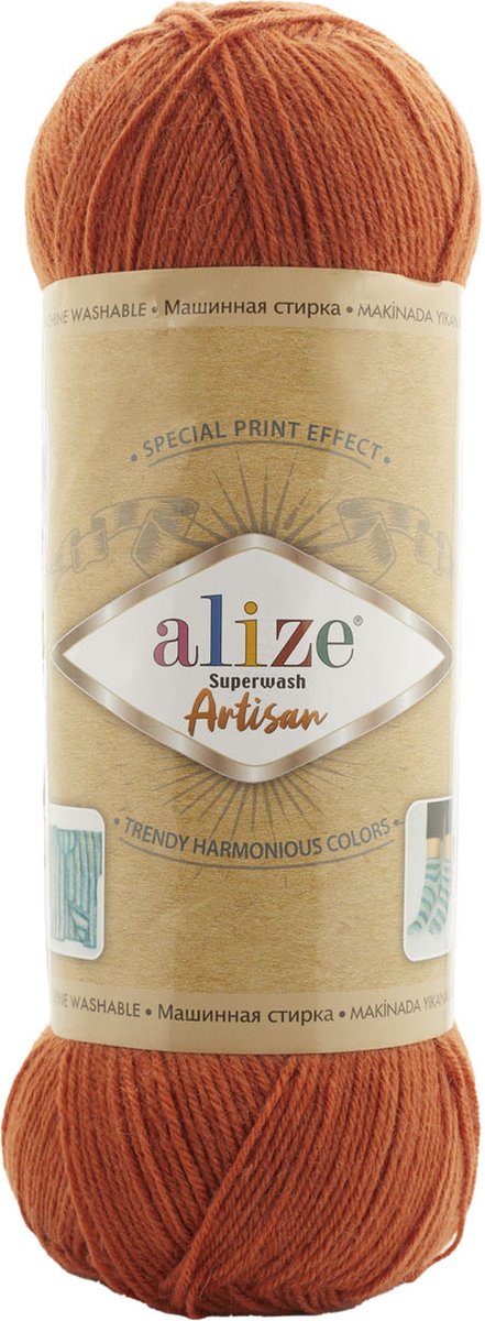 Alize Superwash Artisan 433 - 2 Bollen 200 Gram + Gratis Patroon