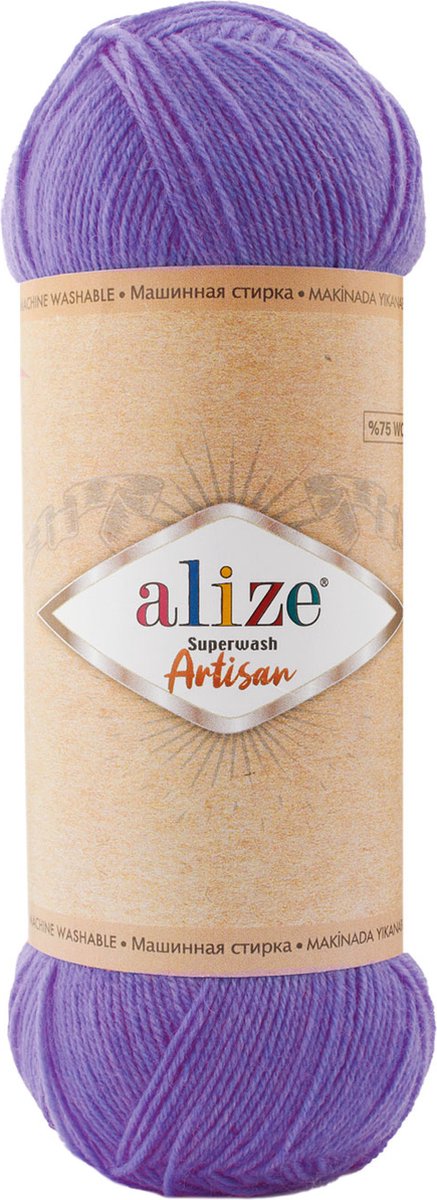 Alize Superwash Artisan 44 - 2 Bollen 200 Gram + Gratis Patroon
