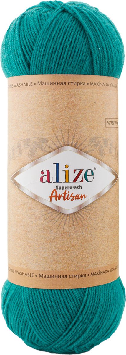 Alize Superwash Artisan 507 - 2 Bollen 200 Gram + Gratis Patroon