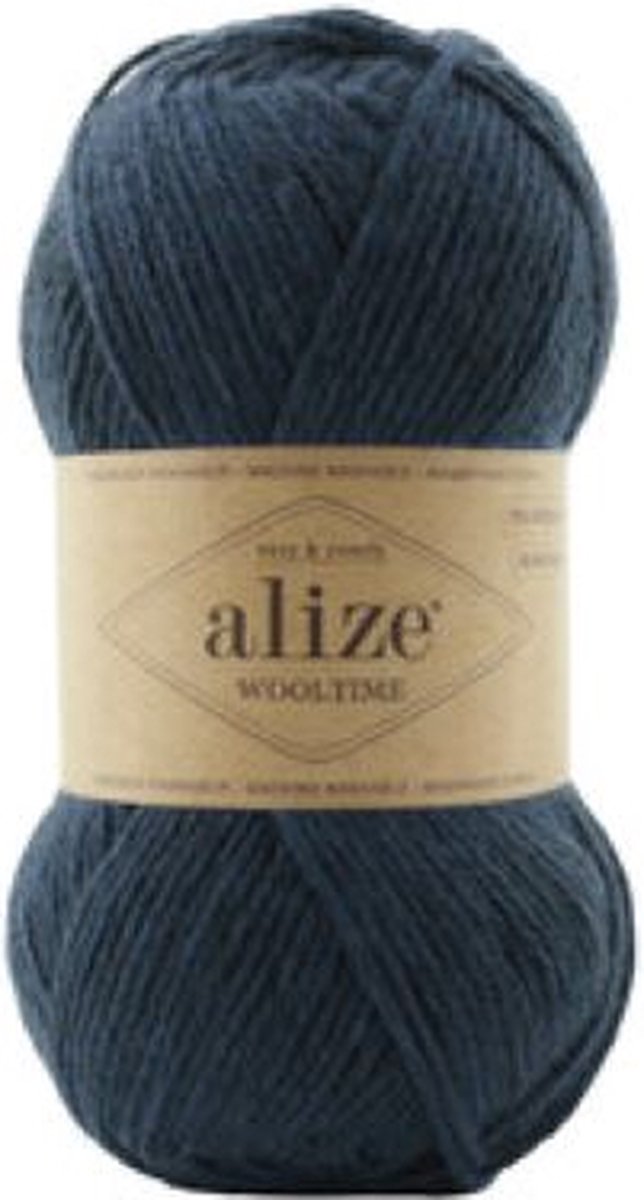 Sokkenwol Alize Wooltime - Easy & Comfy - Superwash - Blauw