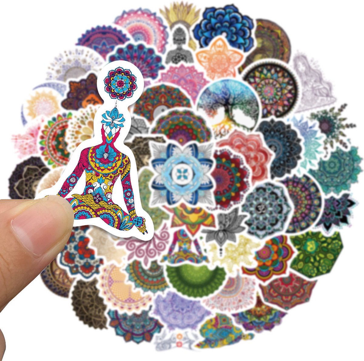 Yoga Stickers 50 Stuks - Luxe Stickers - Skateboard Stikers - Laptop Stickers - Stickers Kinderen - Stickers Volwassenen - Stickervellen - Plakstickers - Stickers Koffers - Bullet Journal