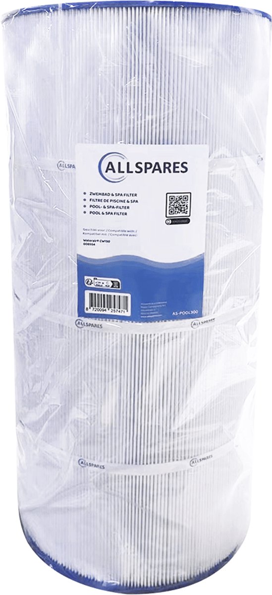 AllSpares Waterfilter voor Zwembaden geschikt voor Waterair CW150 / 008554 (Ø250x530mm)