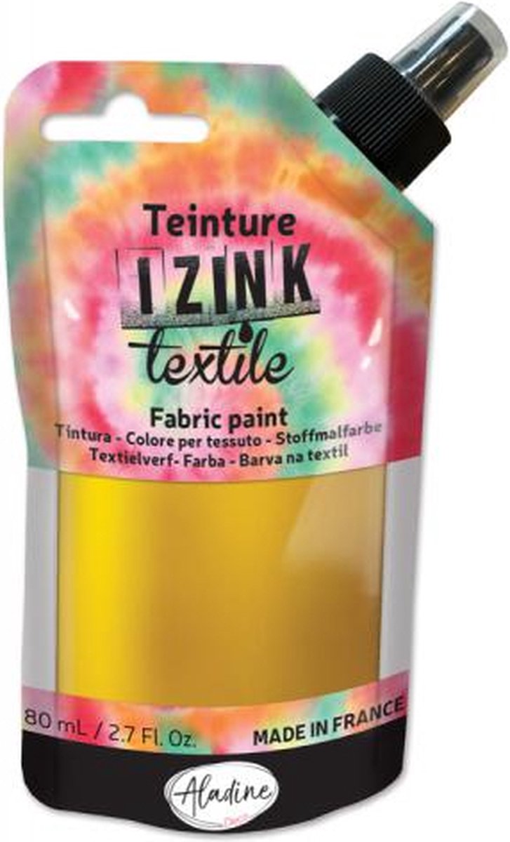 IZINK TEXTILE DYE GOLD 80 ML