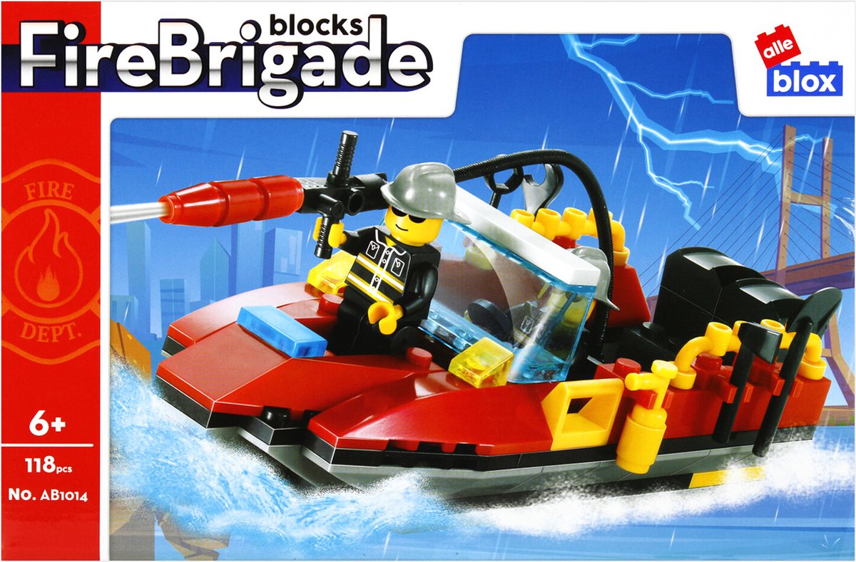 alle blox FireBrigade - Brandweerboot - 492813