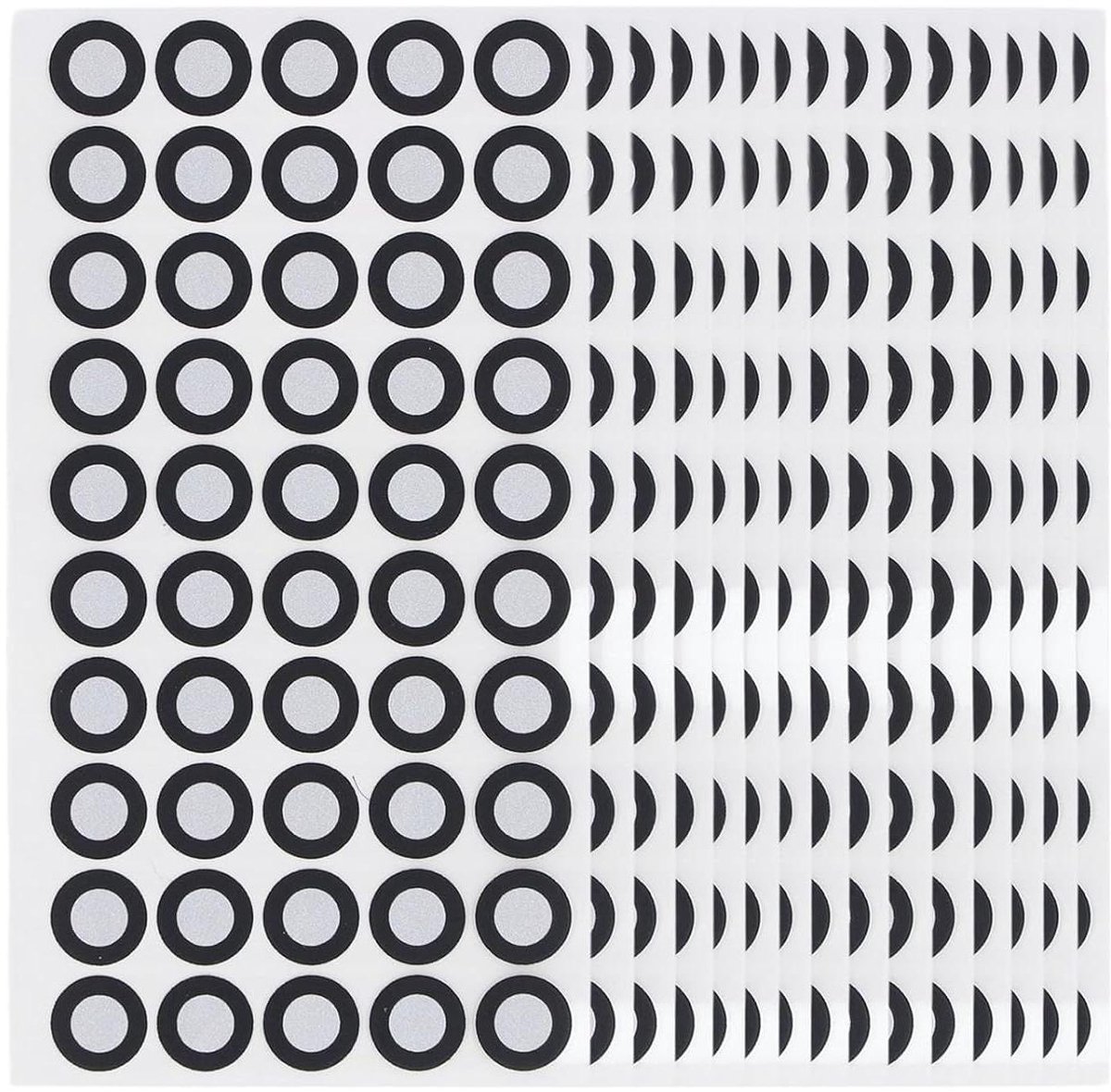 Allecto plus - 3D Scanning Marker Dot Sticker, 15 Vel X 50 Stuks, 6,0 Mm - 3D Scanner Accessoires met Diffuse Reflectie en Positionering - Voor 3D Scanning Tracking