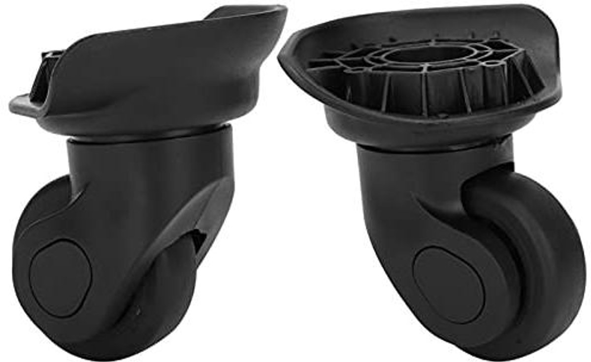 Allecto plus - Universele Wielen Vervangende Kit voor Bagagekoffer - Zwart - Outdoor Accessoire.
