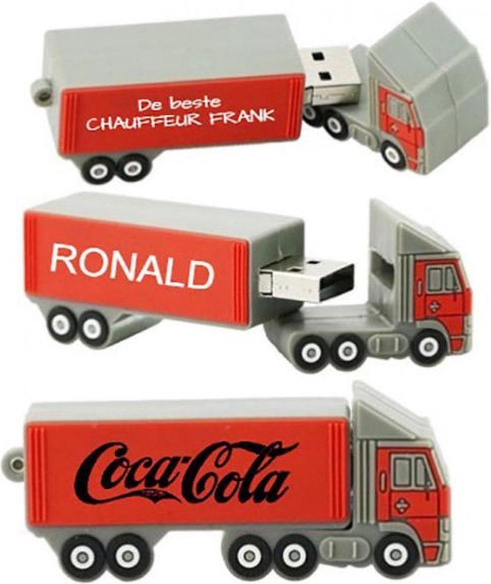 Truck usb stick met naam 16GB
