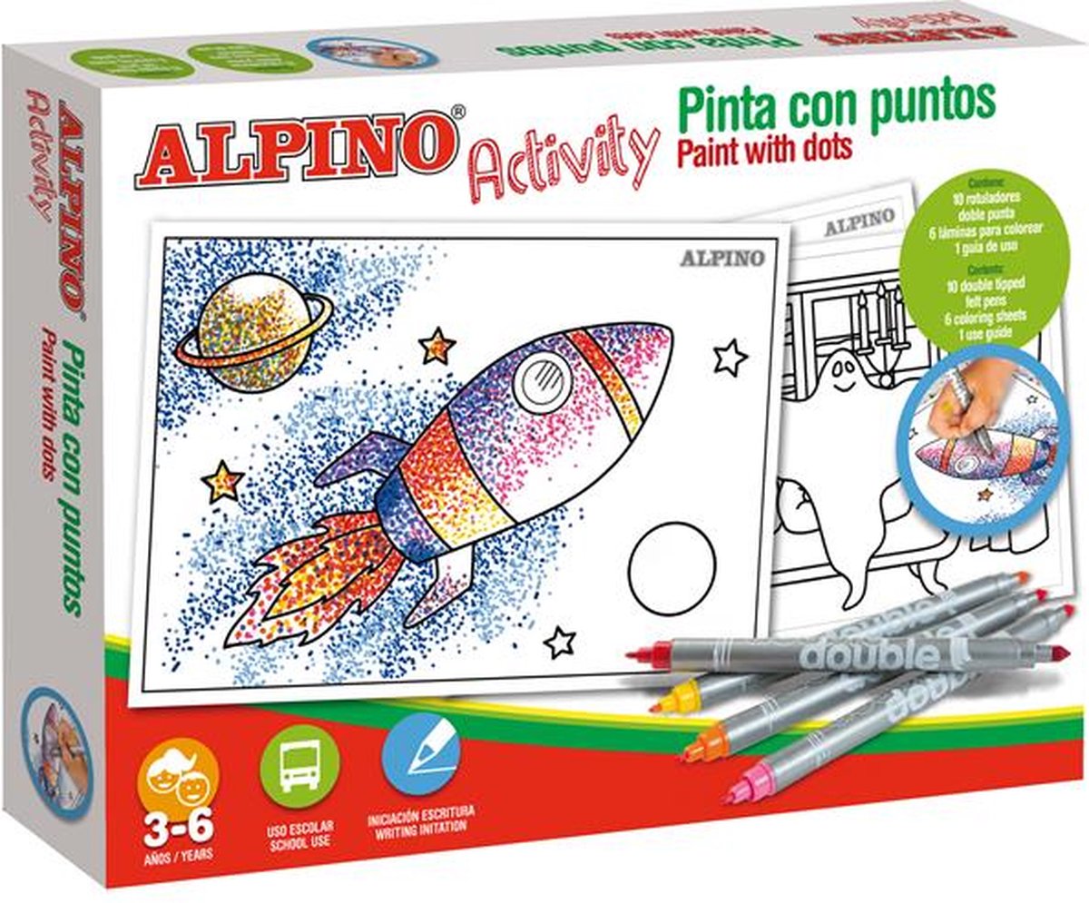 Alpino AC000002 kleurplaat en kleurboek Kleurset