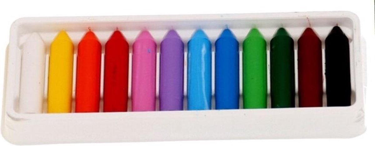 Alpino Waskrijt Dacs Gekleurd Junior 12 Stuks