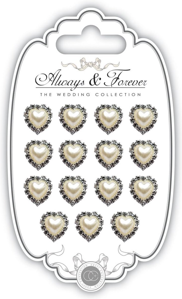 Always & Forever Pearl Heart Charms