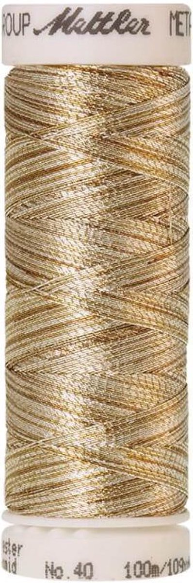 AMANN METALLIC GAREN, GOUD-ZILVER , 100M, Col. 9924, PER KLOSJE.