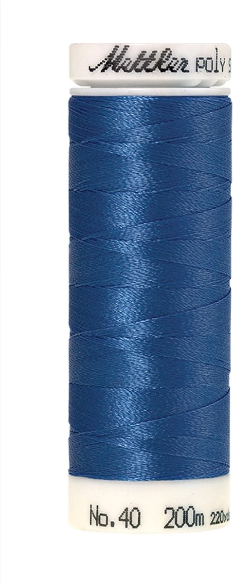 Mettler borduurgaren - Blauw - Nr 3710 - Polysheen - 200 meter