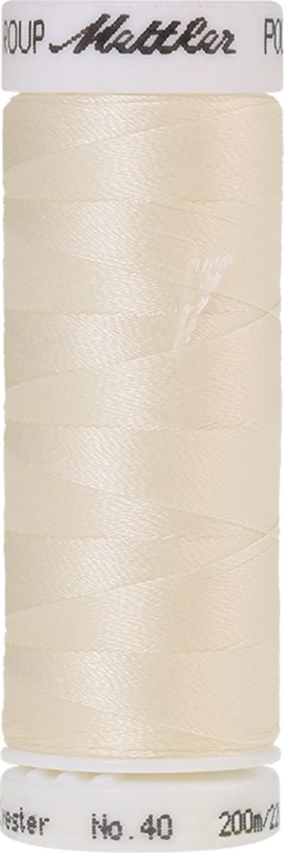 Mettler borduurgaren - Wit - Nr 101 - Polysheen - 200 meter