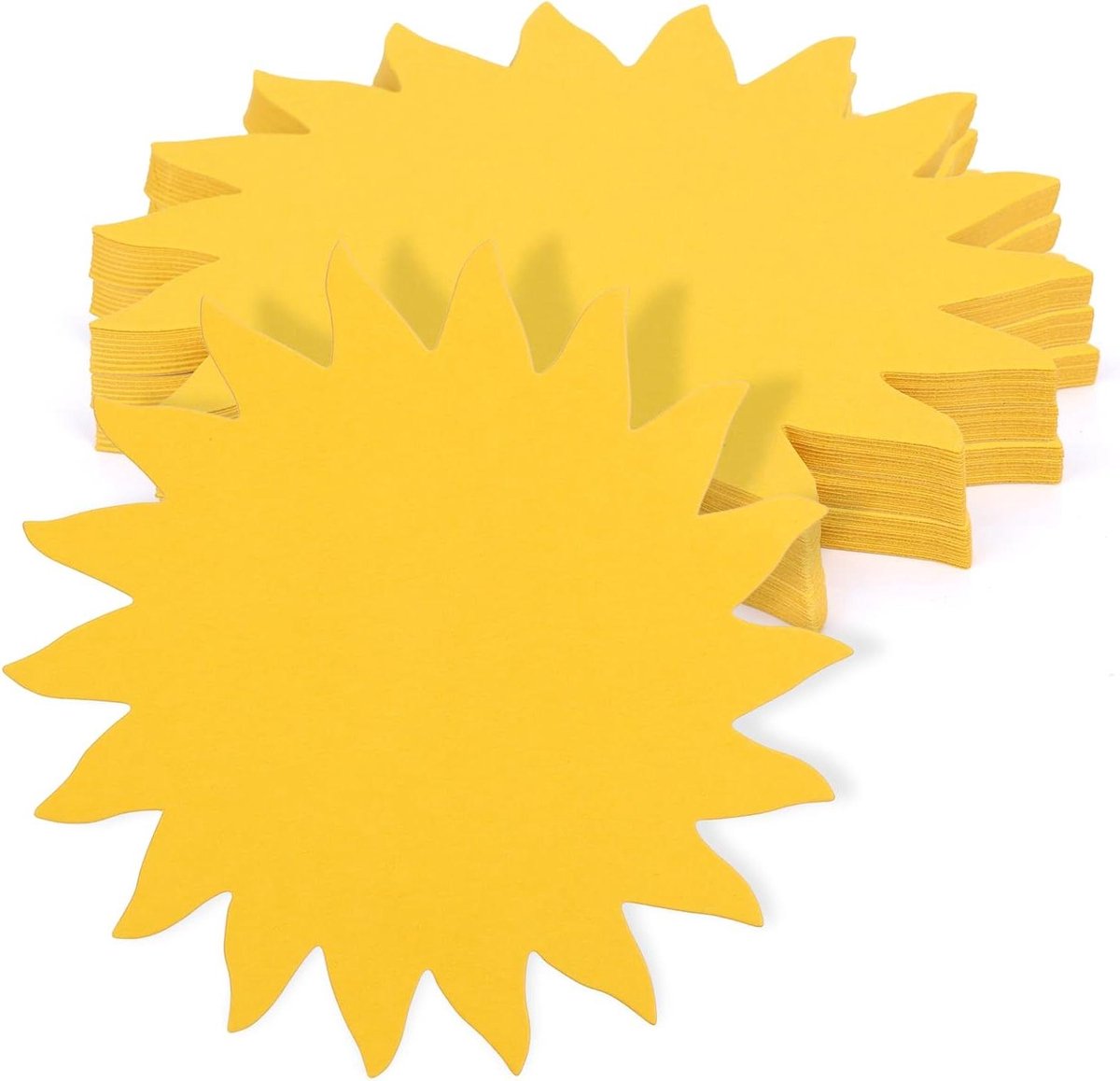 E-Ambar - Zonnepapieren Uitsparingen Goudkleurig Dubbelzijdig Karton DIY Knutselwerkjes Klas Feestdecoratie MuurMural 120 stuks