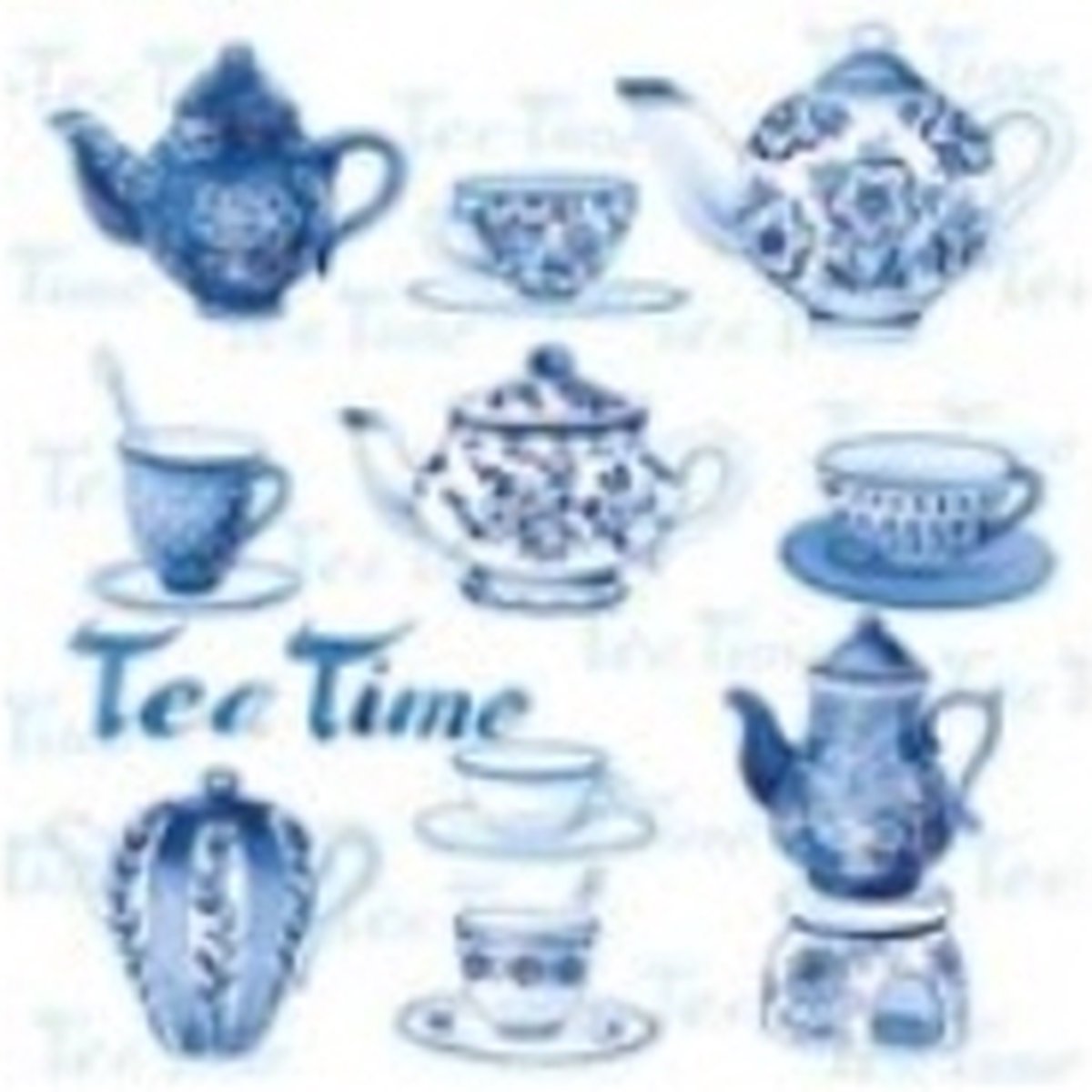 Ambiente Servettten 33 cm Tea moments blue