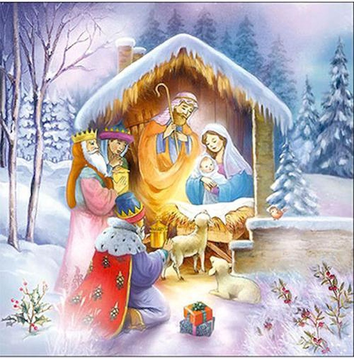 Servet Nativity 20pcs / 33 x 33cm