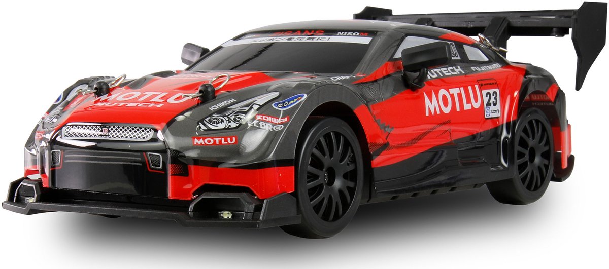 Amewi 21112 Drift Racing Car 1:24 RC modelauto voor beginners Elektro Sportwagen 4WD Incl. accu en laadkabel, Met licht