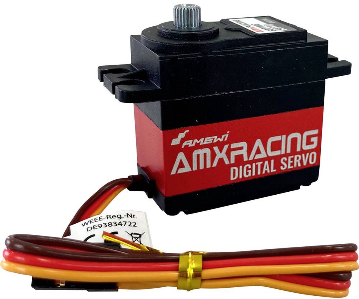 Amewi Standaard servo AMXRacing 6208MG Digital Digitale servo Materiaal (aandrijving): Metaal
