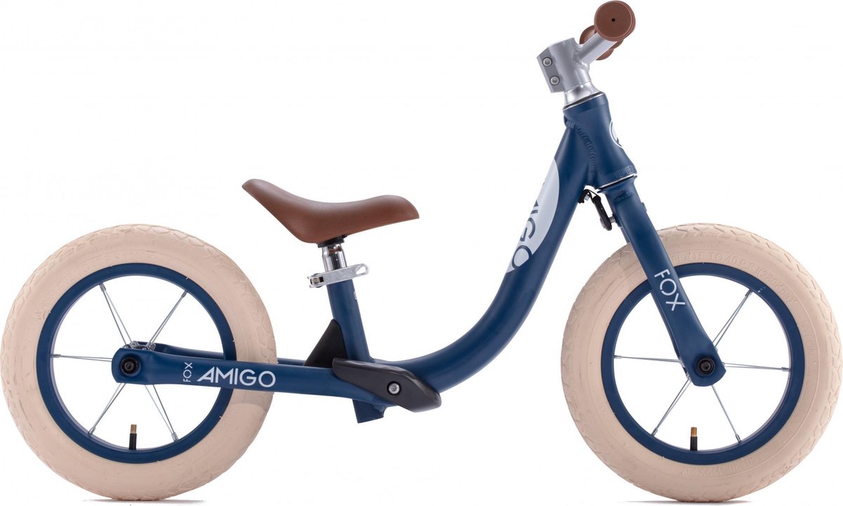 AMIGO Fox - Loopfiets 12 inch - Jongens en Meisjes - Donkerblauw