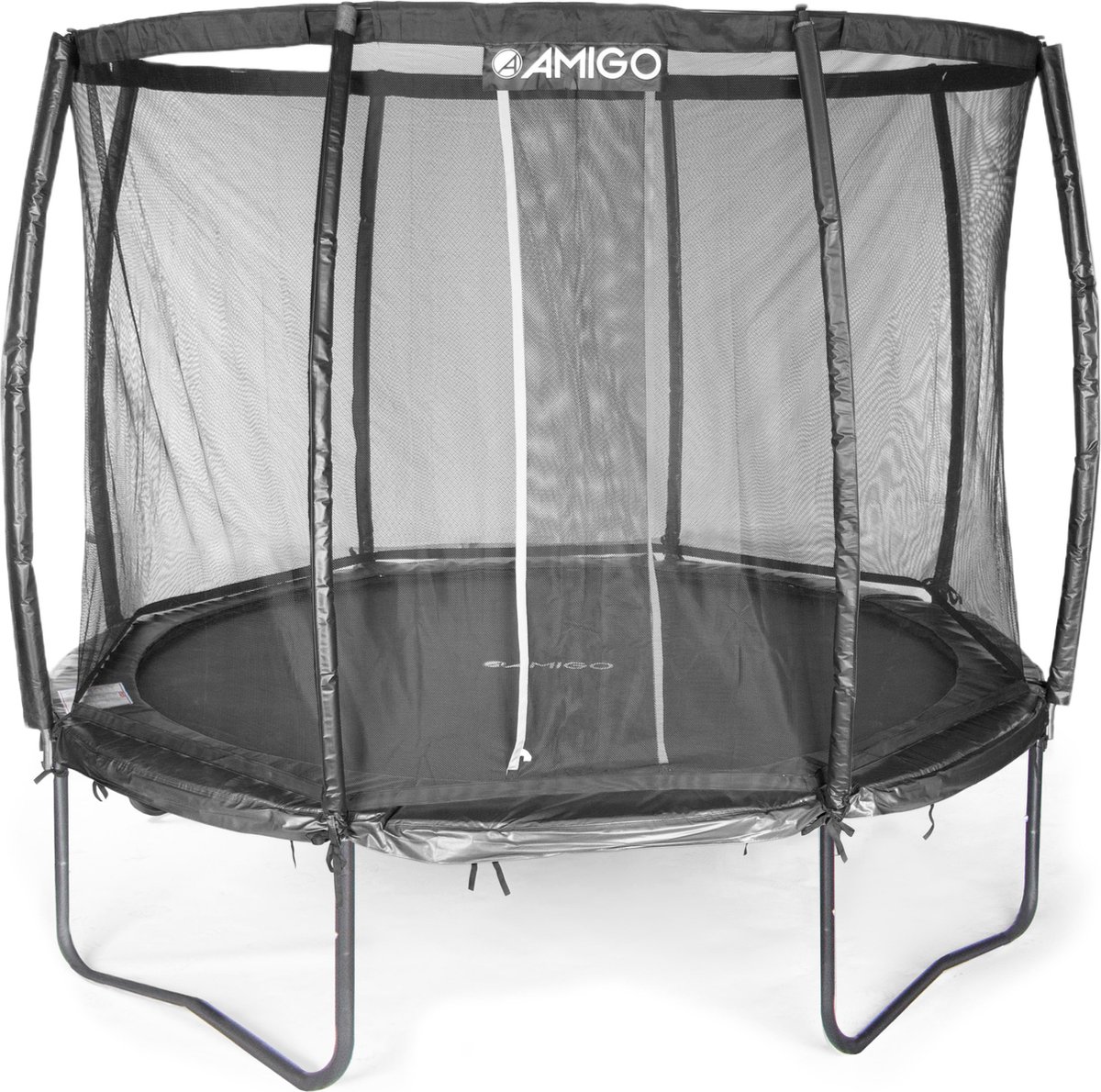 AMIGO Trampoline Deluxe - Met Veiligheidsnet - 305 cm - Zwart