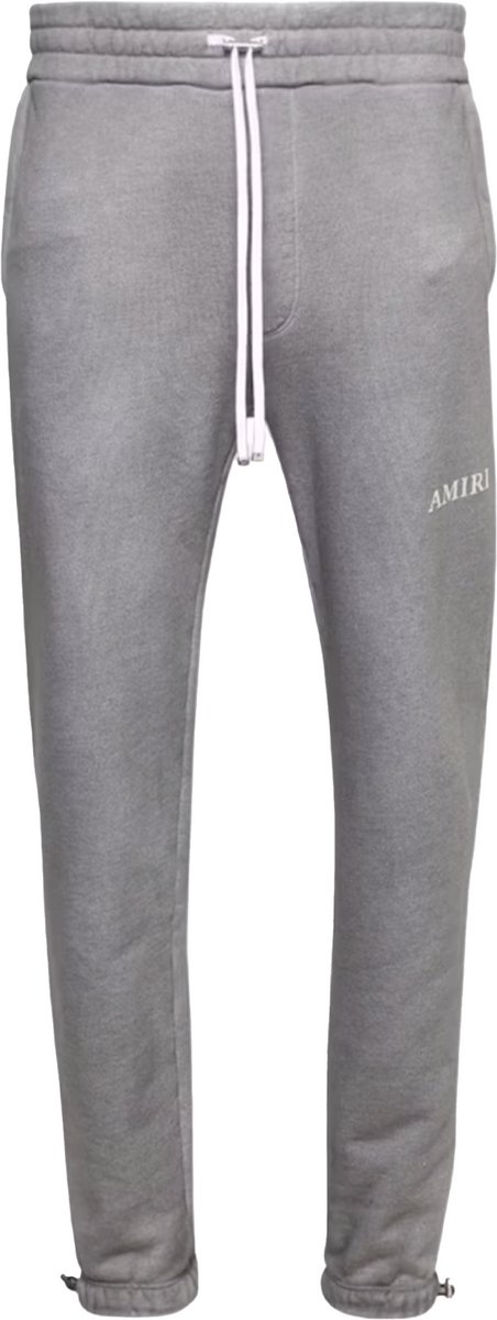 Amiri Aged Puff Logo Sweatpants Grijs.