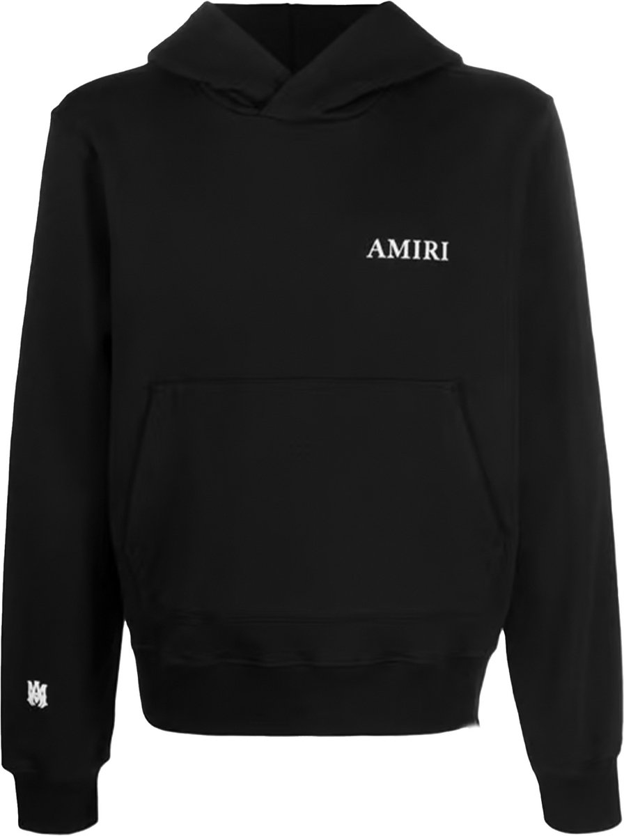 Amiri Puff Logo Hoodie Zwart.