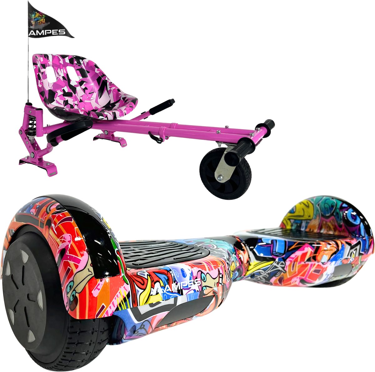 6,5 LED Hoverboard Graffiti + KVR